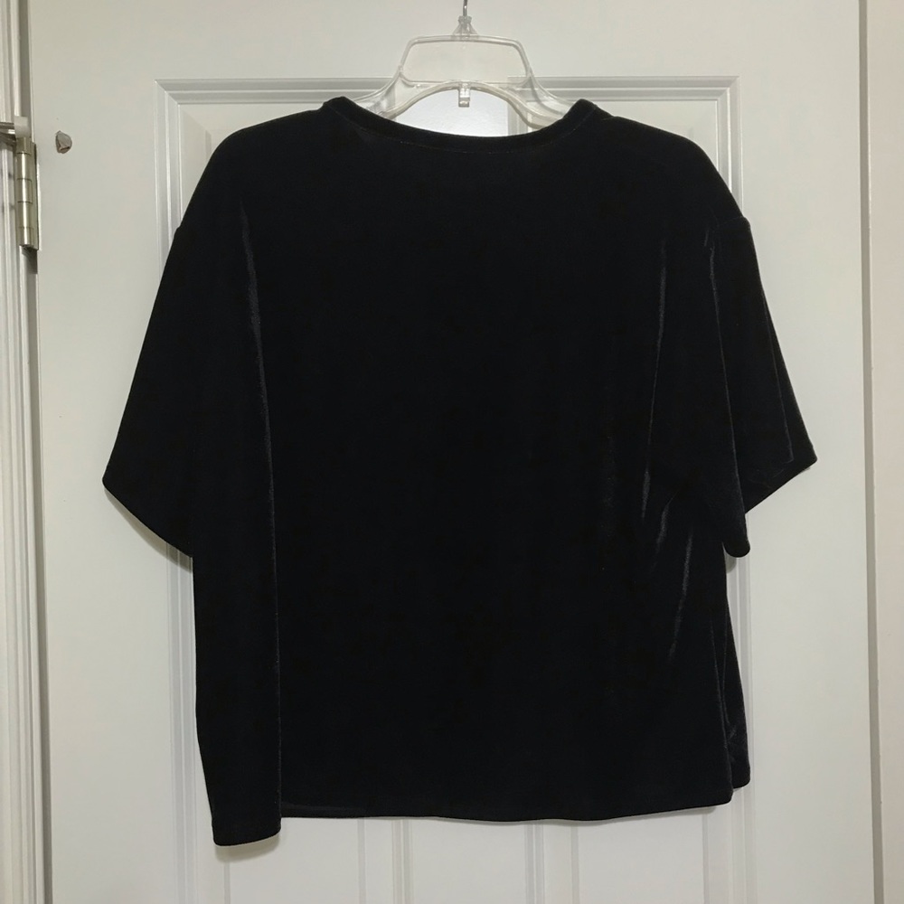 Zara Velvet Tee/ Size M - Picture 4 of 5
